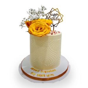 fresh flower cake