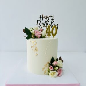 fresh flower cake
