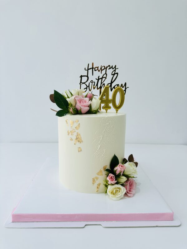 fresh flower cake