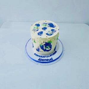Floral Stroke Cake