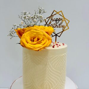 fresh flower cake
