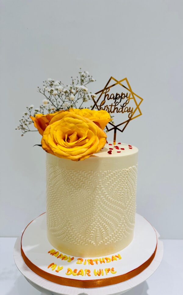 fresh flower cake