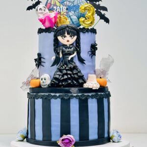 Wednesday Addams Cake
