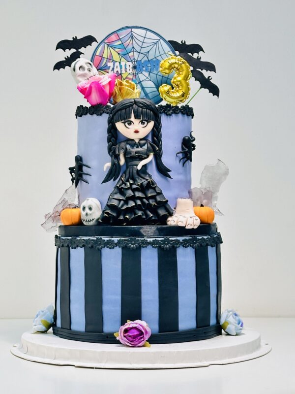 Wednesday Addams Cake