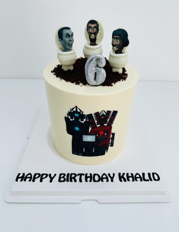 Skibidi Toilet Cake